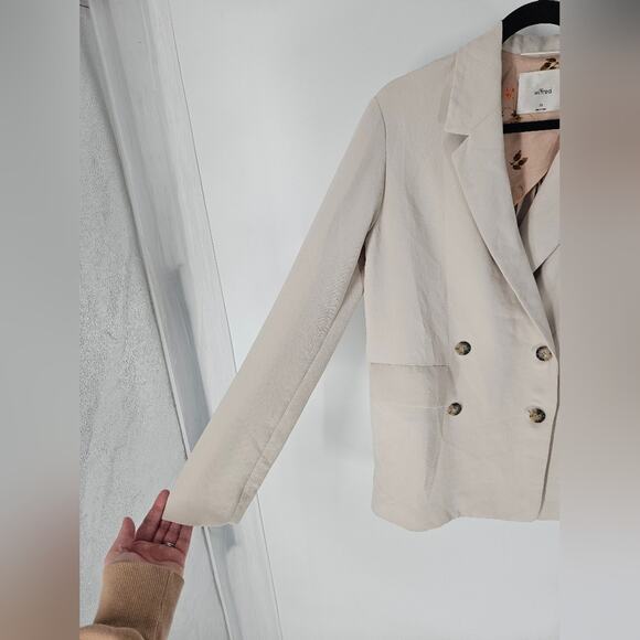Aritzia Wilfred Bone Cherrelle Blazer XS - Picture 4 of 11